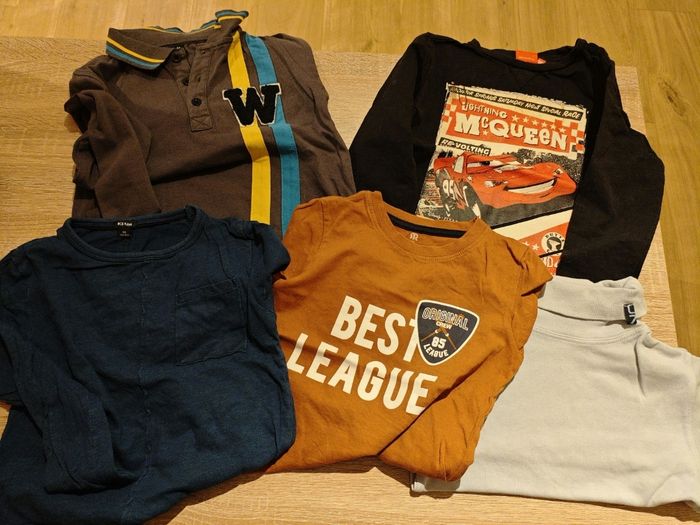 Lot de 5 T-shirts manches longues