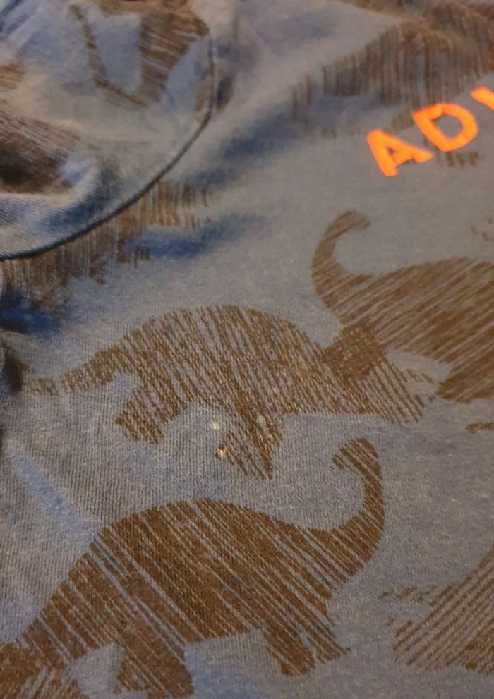 T-shirt dinosaure bleu - photo numéro 3