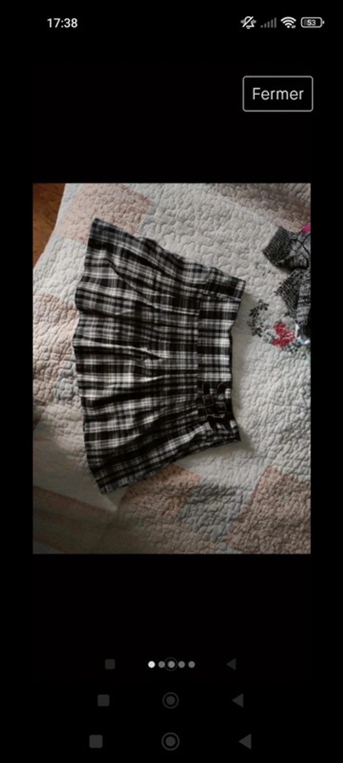 Très belle jupe a carreaux