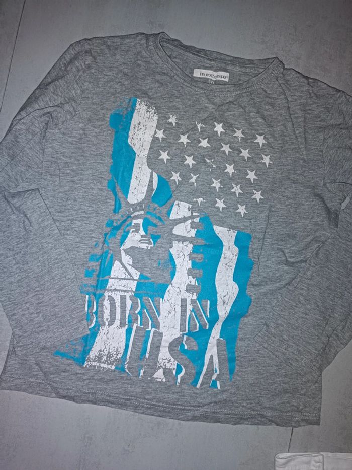 Tee shirt manches longues in extenso 10 ans - photo numéro 3