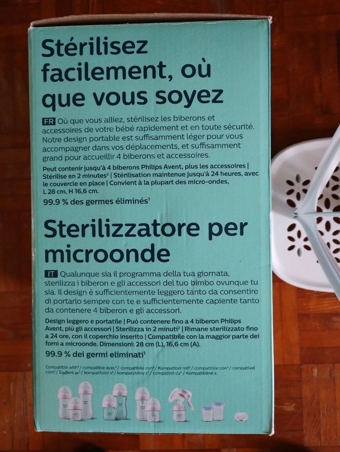 Lot de  Stérilisateur + égouttoir biberons Philips Avent - photo numéro 4