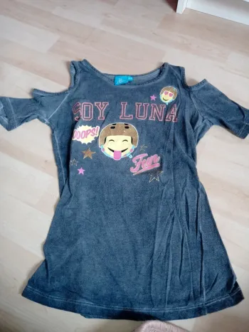Petit top manche courte bleu soy luna