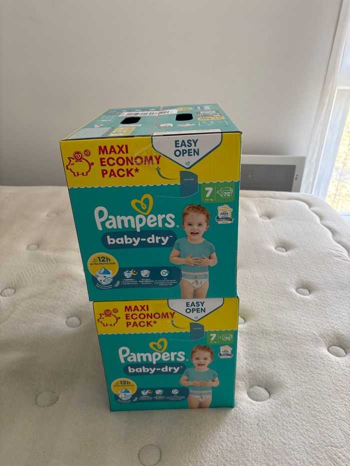 144 couches Pampers baby dry taille 7 - photo numéro 2