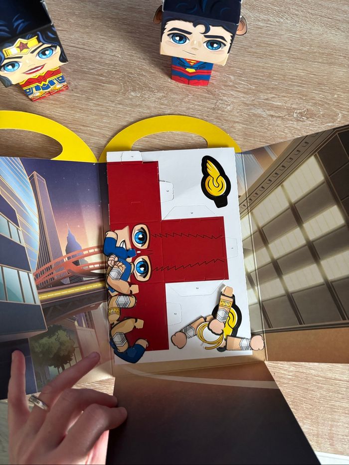 Lot figurine à construire wonder woman superman héro dc - photo numéro 5