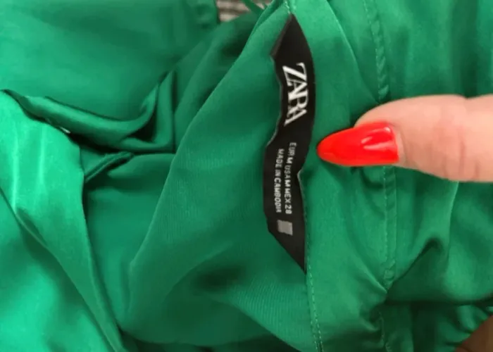 Chemise Zara vert satinée taille M - photo numéro 5