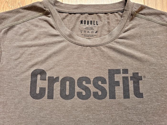 T-shirt Nobull Crossfit kaki L femme - photo numéro 3