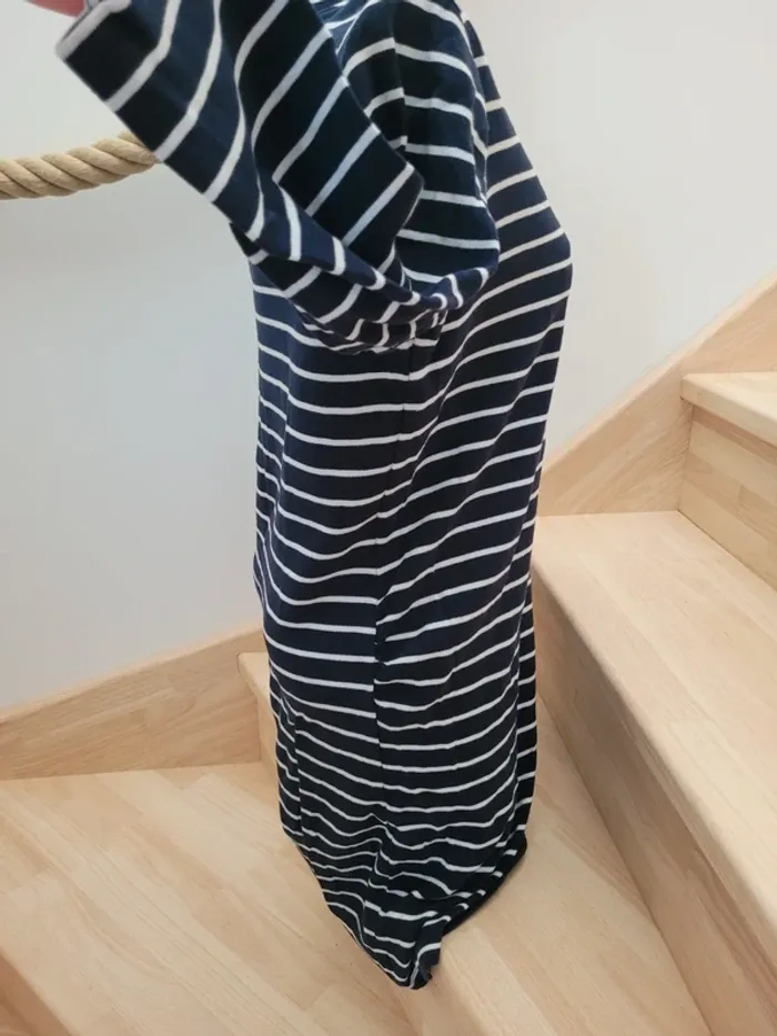 Robe manches 3/4 grossesse marinière taille 38-40 - photo numéro 6