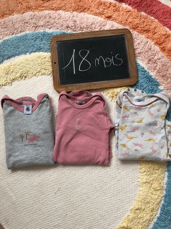 Lot 3 bodies ml petit bateau