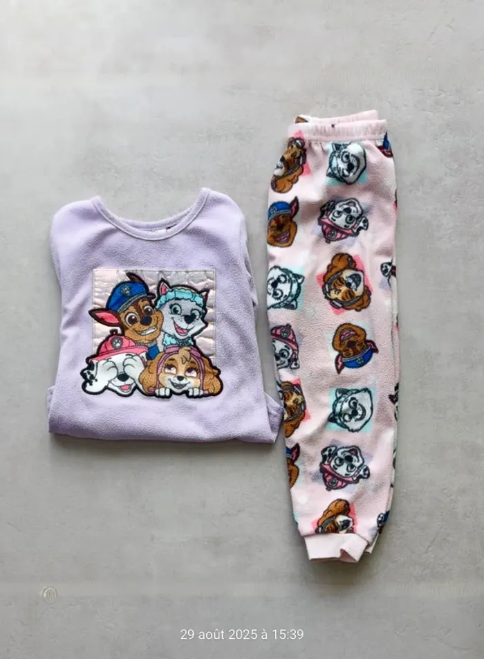 Pyjama 2 pièces Pat patrouille fille - 2/3 ans