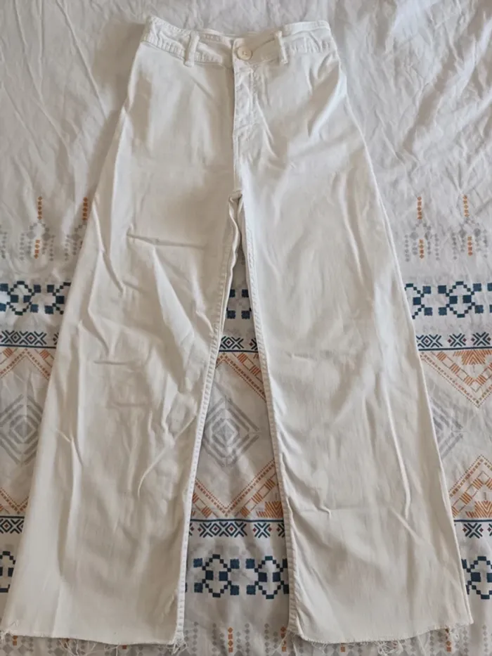 Jeans blanc 11-12 ans