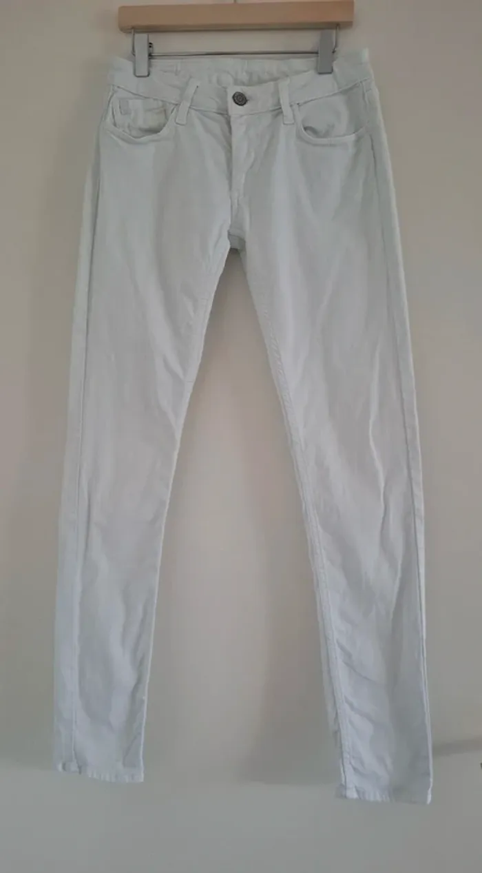 Pantalon slim blanc Le Temps des Cerises 🍒