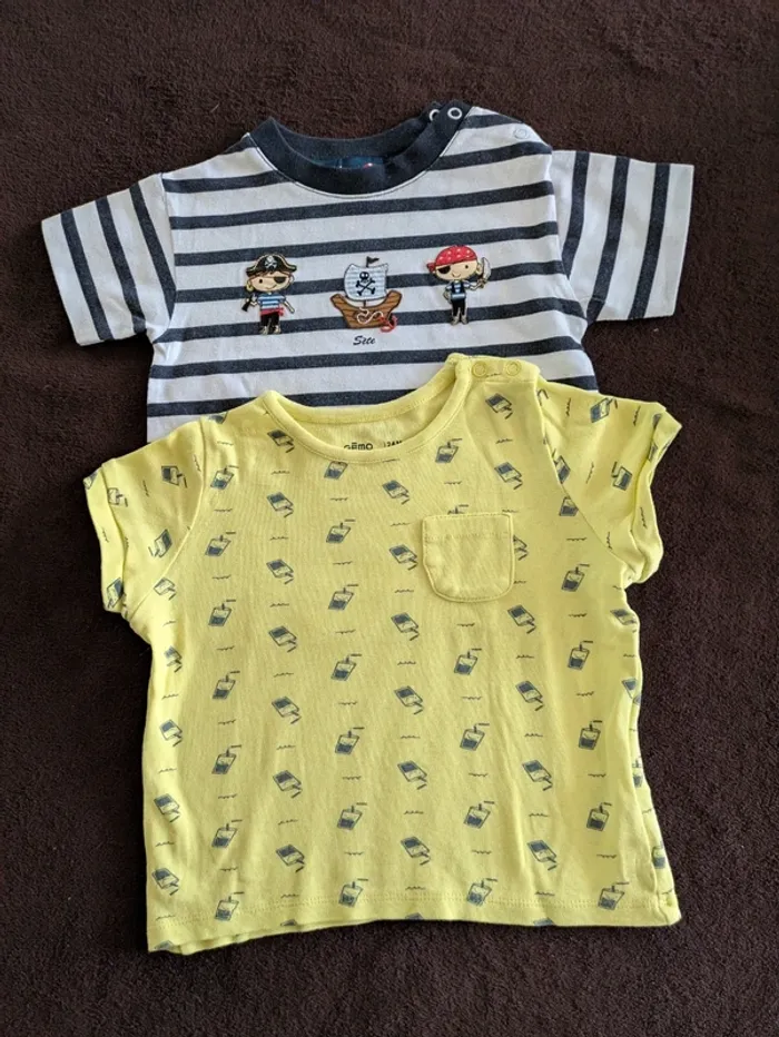 Lot de t-shirts été 2ans garçon - photo numéro 2