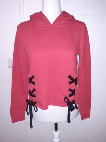 Sweat pull rouge à capuche Tally Weijl
