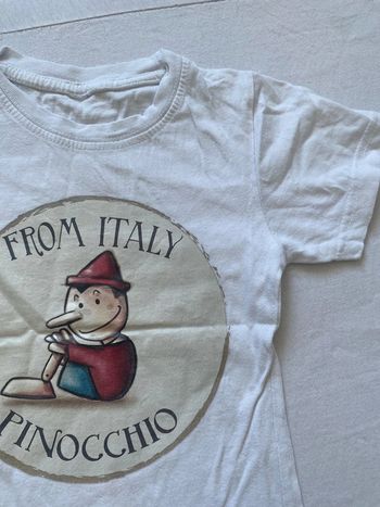 T-shirt manche courte Pinocchio taille 5 ans