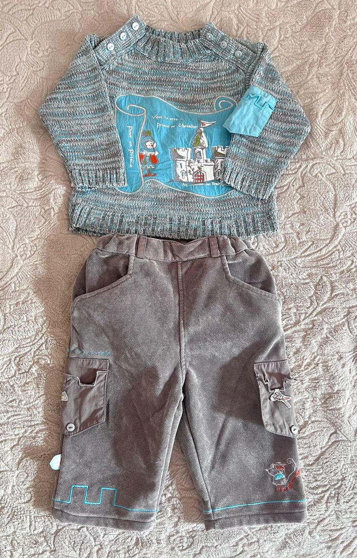 Ensemble pull et pantalon chevalier prince - photo numéro 2