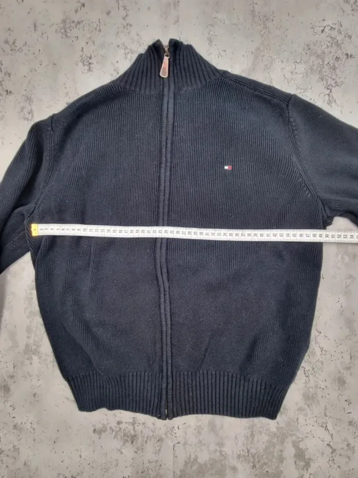 Gilet zippé Tommy Hilfiger noir, S Hommes (mesures en photos) - photo numéro 10