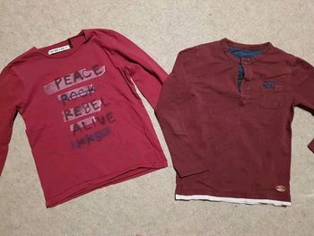 Lot de 2 hauts garçon 5 ans ikks zara