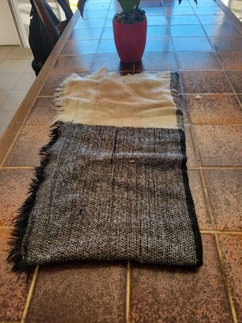 Grande Écharpe/couverture pic nic 130x130 cm