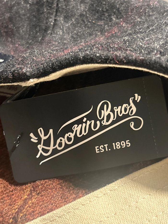 Casquette style béret Goorin bros taille L noir avec motif produit neuf jamais porté avec étiquette - photo numéro 5