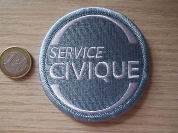 écusson neuf ! service civique insigne tissu