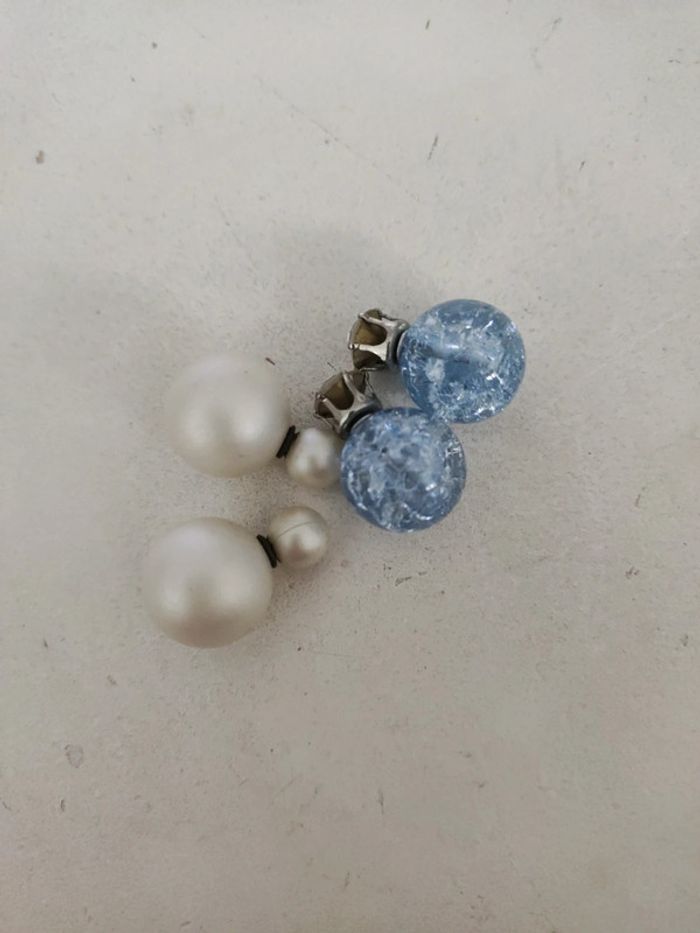 Lot de 2 paires de boucles d'oreilles - photo numéro 3