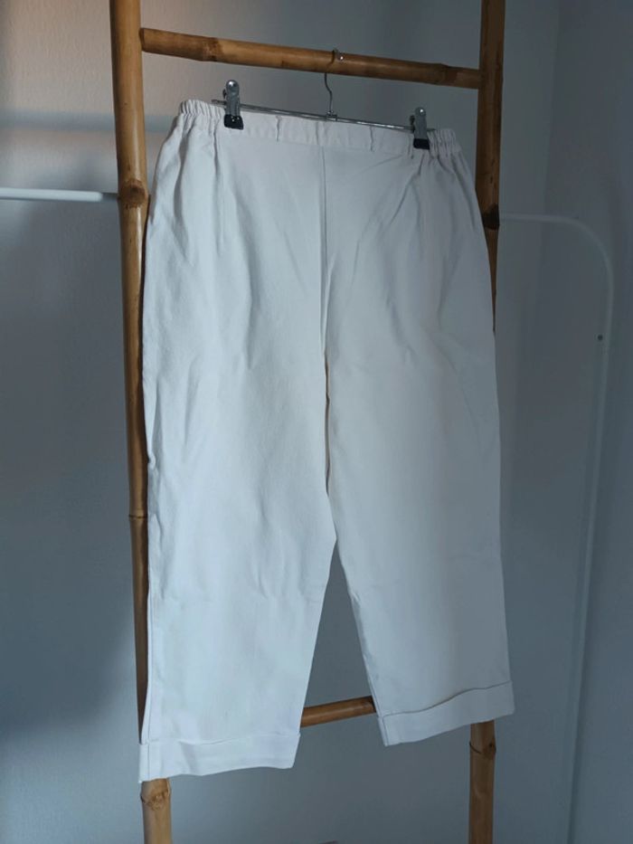 Chino blanc Mariella Gelli taille 44 - photo numéro 4