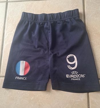 Short de foot taille élastique France UEFA 2016 en TBE