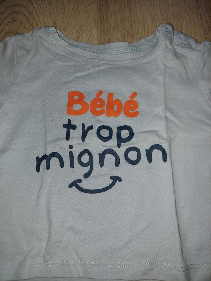 Tee-shirt mc 12 mois tbe - photo numéro 2