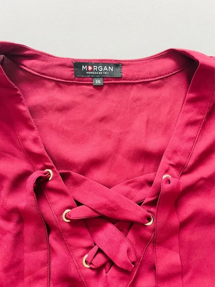 Haut rouge bordeaux - photo numéro 2