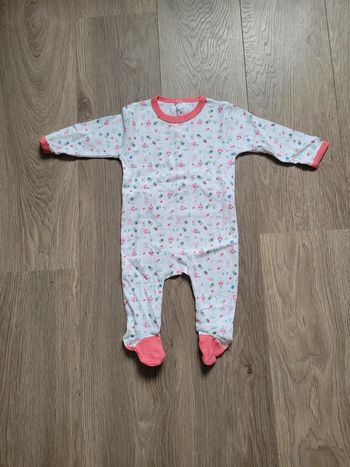 Pyjama fin imprimé cœur et fleur