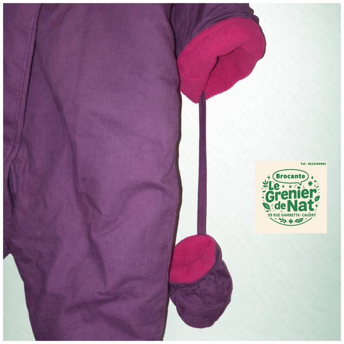 Blouson a capuche avec gants taille 67 cm 6 mois - photo numéro 2