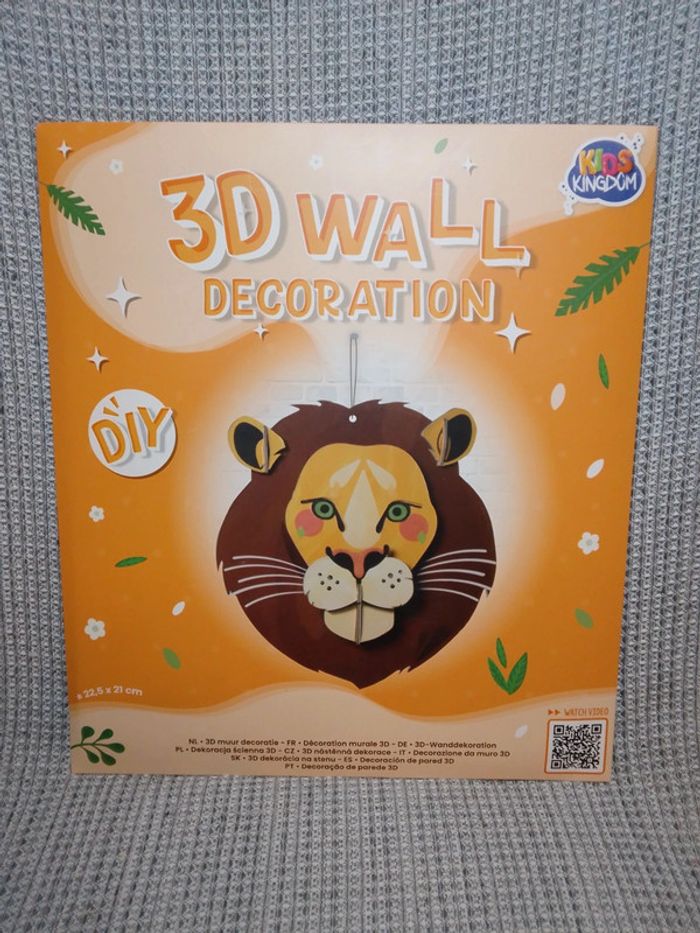 Kit décoration murale 3D "Lion"