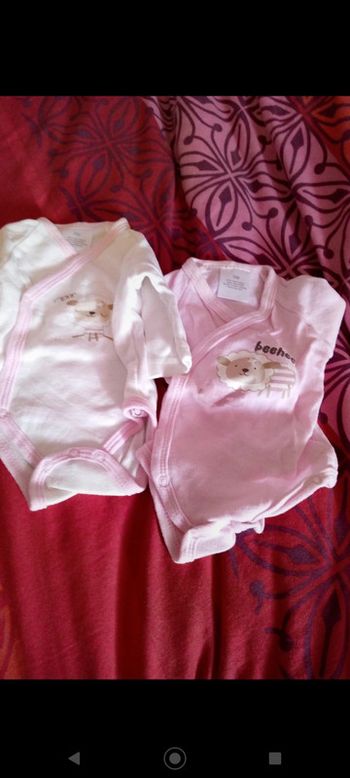 Lot de 2 bodies naissance