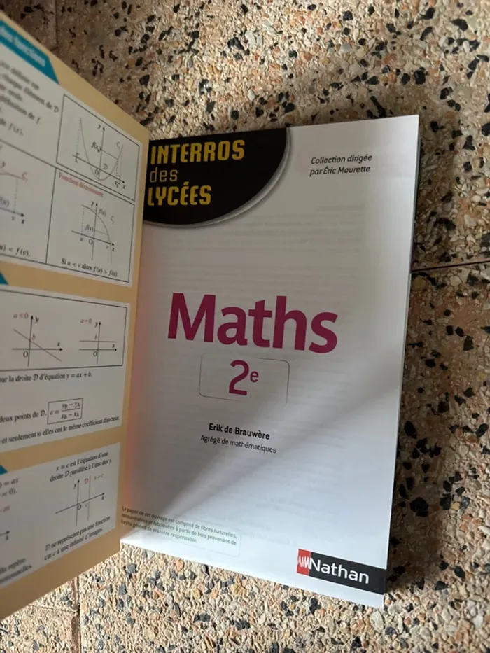 Livre, maths, seconde. Interro des lycées, les vrais Exo - photo numéro 4