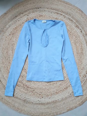 Haut bleu manches longues Pimkie T34