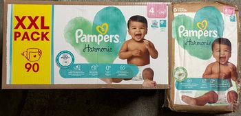 Lot de couches Pampers Harmonie taille 4 126 couches