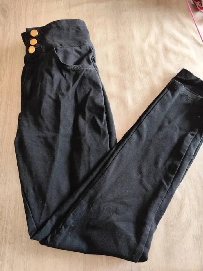 Pantalon legging taille haute slim