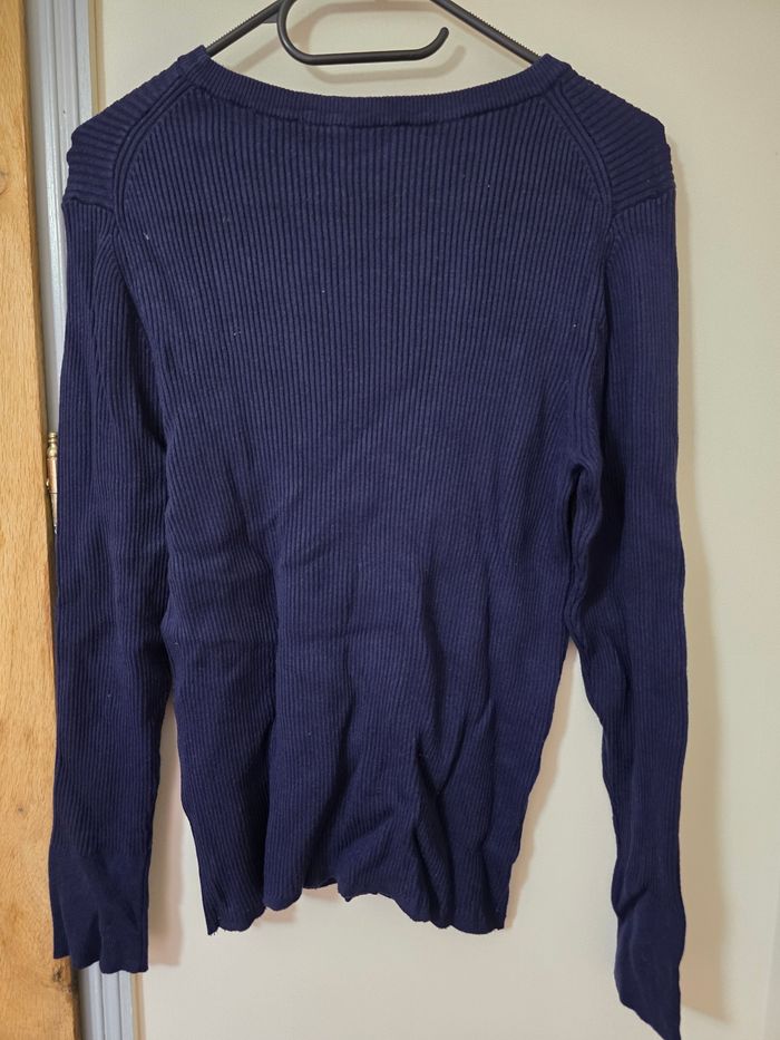 Pull col rond marine - photo numéro 5