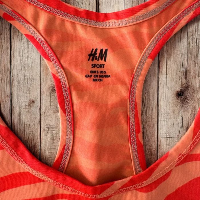 🌸 Débardeur orange H&M Sport - Taille 36 🌸 - photo numéro 4