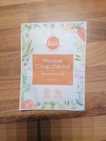 Masque coup d'éclat bio