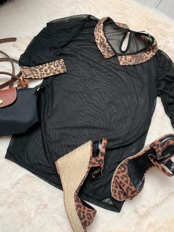 Mule imprimées  léopard neuves i