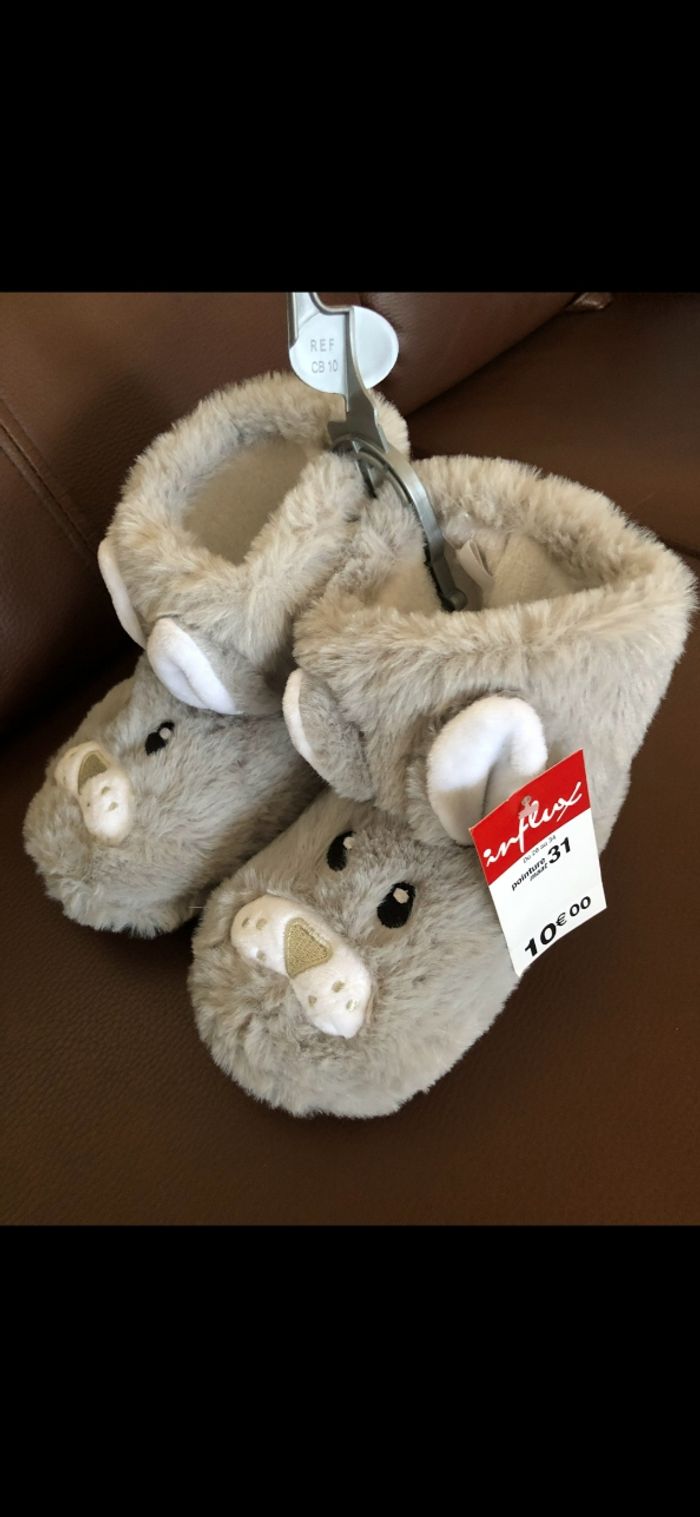 chaussons bottes lapin 31