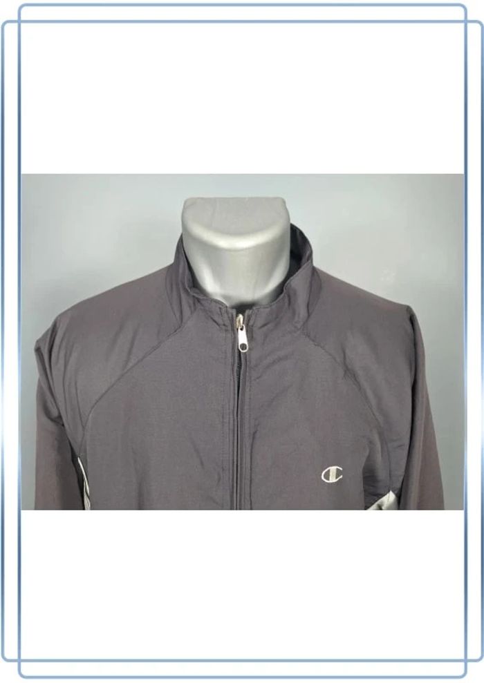 veste vintage champion - anthracite homme taille L - brodé (436) - photo numéro 2