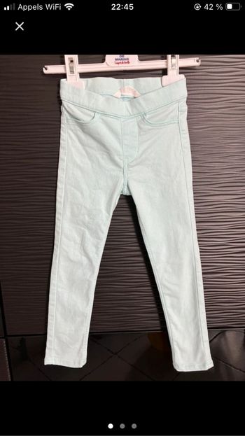 Pantalon vert clair H&M 3-4 ans
