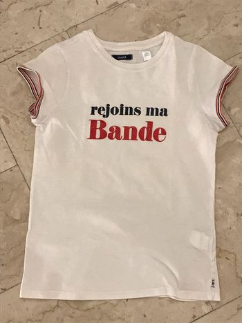 Teeshirt blanc à manches courtes 10 Ans
