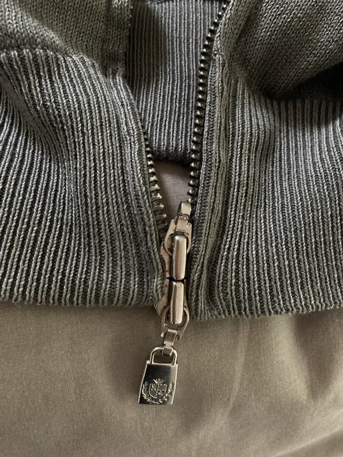 Magnifique gilet long gris || della ciana || 100% coton || made in Italy - photo numéro 10