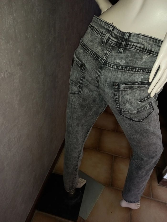 jeans slim gris délavé élasthane project X paris taille 44 - photo numéro 2