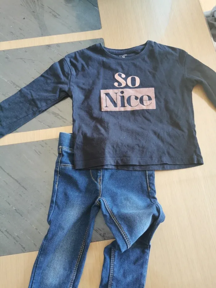 Ensemble jegging et t-shirt manches longues Kiabi 3 ans