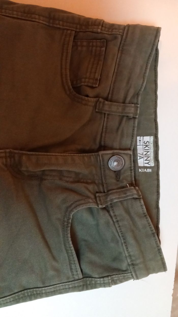 Jeans kaki 7ans - photo numéro 2