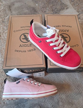 Aigle baskets toile été femme P.40 neuves
